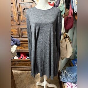 Old Navy Gray Long Sleeve Dress
